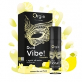 Съедобный жидкий вибратор Dual Vibe! со вкусом лимонного джина с тоником - 15 мл. - ORGIE - купить с доставкой в Рубцовске