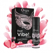 Съедобный жидкий вибратор Dual Vibe! со вкусом клубничного джина с тоником - 15 мл. - ORGIE - купить с доставкой в Рубцовске