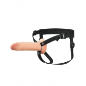 Полый страпон на ремнях 8’’ Hollow Silicone Strap-on - Pipedream - купить с доставкой в Рубцовске