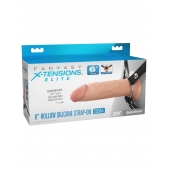 Полый страпон на ремнях 6’’ Hollow Silicone Strap-on - Pipedream - купить с доставкой в Рубцовске