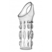 Прозрачная насадка на пенис Stretchy Studded Penis Sleeve Ring - Blush Novelties - в Рубцовске купить с доставкой