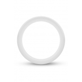 Белое люминесцентное эрекционное кольцо Silicone Glo Cock Ring - Blush Novelties - в Рубцовске купить с доставкой