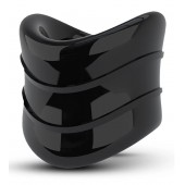 Черное эрекционное кольцо на мошонку Beef Ball Stretcher Snug X Long - Blush Novelties - в Рубцовске купить с доставкой