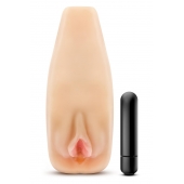 Мастурбатор-вагина с вибрацией Soft   Wet Natasha Realistic Beige Masturbator - Blush Novelties - в Рубцовске купить с доставкой