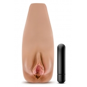Маструбатор-вагина с вибрацией Soft   Wet Renata Realistic Tan Masturbator - Blush Novelties - в Рубцовске купить с доставкой