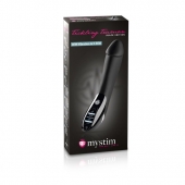 Вибратор с электростимуляцией Tickling Truman Black Edition - 27 см. - MyStim - купить с доставкой в Рубцовске