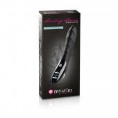 Вибратор с электростимуляцией Sizzling Simon Black Edition - 27 см. - MyStim - купить с доставкой в Рубцовске