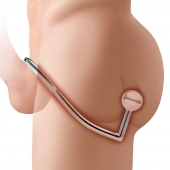 Кольцо на пенис с анальным стимулятором Stainless Steel Anal Hook   Cock Ring - BlueLine - в Рубцовске купить с доставкой