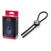 Тёмно-серое эрекционное кольцо с зажимом Again and Again Adjustable Cock Ring - Fifty Shades of Grey - в Рубцовске купить с доставкой