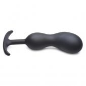 Черный массажер простаты с утяжелителями Premium Silicone Weighted Prostate Plug XL - 20,8 см. - XR Brands - в Рубцовске купить с доставкой