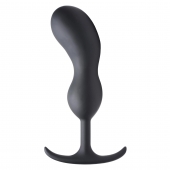 Черный массажер простаты с утяжелителями Premium Silicone Weighted Prostate Plug XL - 20,8 см. - XR Brands - в Рубцовске купить с доставкой