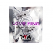 Прозрачное виброкольцо с двумя вибропульками - Toyfa Basic - в Рубцовске купить с доставкой