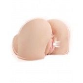 Телесный мастурбатор-полуторс с вибрацией и эффектом всасывания Back That Ass Up - Pipedream - в Рубцовске купить с доставкой