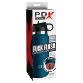 Смуглый мастурбатор-вагина в синей колбе F*ck Flask - Pipedream - в Рубцовске купить с доставкой