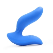 Синий вибромассажер простаты 3,5’’ Curve P-spot Massager - 12 см. - Erokay - в Рубцовске купить с доставкой