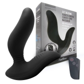 Черный вибромассажер простаты 3,5’’ Remote Control Curve P-spot Massager - 12 см. - Erokay - в Рубцовске купить с доставкой