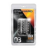 Прозрачная насадка с шипами и шишечками STAY HARD COCK SLEEVE 03 CLEAR - Blush Novelties - в Рубцовске купить с доставкой