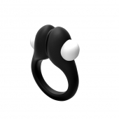 Черное эрекционное кольцо Zippy Vibrating Ring With Bullet - Adrien Lastic - в Рубцовске купить с доставкой