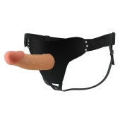 Телесный полый мужской страпон Stark - 17,5 см. - Baile - купить с доставкой в Рубцовске