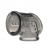 Дымчатая насадка на пенис и мошонку - Baile - в Рубцовске купить с доставкой