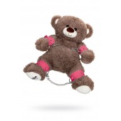 Бондажный набор: бурый мишка с розовыми оковами и наручниками - Pecado - купить с доставкой в Рубцовске