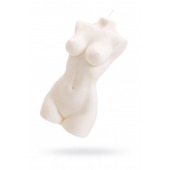 Белая интерьерная свеча в форме женского торса - 850 гр. - Pecado - купить с доставкой в Рубцовске