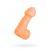 Оранжевая свеча в форме пениса - 47 гр. - Pecado - купить с доставкой в Рубцовске