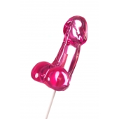 Розовый леденец в форме члена со вкусом айриш крим - 80 гр. - Sosuчki - купить с доставкой в Рубцовске