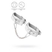 Белые мини-оковы со скруглёнными углами - Pecado - купить с доставкой в Рубцовске