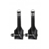 Черные подвесы с белой строчкой - Pecado - купить с доставкой в Рубцовске