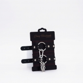 Черно-красные кожаные оковы - Crazy Handmade - купить с доставкой в Рубцовске