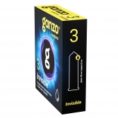 Супертонкие презервативы Ganzo Invisible - 3 шт. - Ganzo - купить с доставкой в Рубцовске