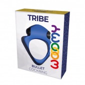 Синее эрекционное кольцо Wooomy Tribeс с вибрацией - Adrien Lastic - в Рубцовске купить с доставкой