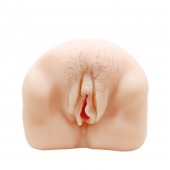 Телесный мастурбатор-вагина с оволосением и вибрацией - Baile - в Рубцовске купить с доставкой