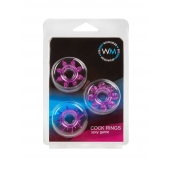 Набор из 3 лиловых эрекционных колец различной формы - Erowoman-Eroman - в Рубцовске купить с доставкой