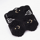 Фигурный набор для БДСМ-игр с узорами и золотистой фурнитурой - Crazy Handmade - купить с доставкой в Рубцовске