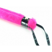 Нежная плеть с розовым мехом BDSM Light - 43 см. - БДСМ Арсенал - купить с доставкой в Рубцовске