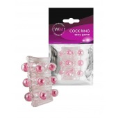 Прозрачная сквозная насадка на пенис с цветными шариками - Erowoman-Eroman - в Рубцовске купить с доставкой