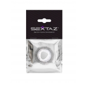 Эластичное эрекционное кольцо с длинными черными «ресничками» - Sextaz - в Рубцовске купить с доставкой