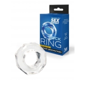Прозрачное эрекционное кольцо в форме гайки - Sex Expert - в Рубцовске купить с доставкой