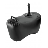 Черное надувное кресло с платформой для фиксации дилдо Body Dock Inflatable Love Seat - Pipedream - купить с доставкой в Рубцовске