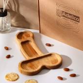 Деревянное блюдо для подачи в форме члена (25 х 16,5 х 1,7 см) - Сима-Ленд - купить с доставкой в Рубцовске