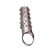 Дымчатая насадка на пенис с шипами и выпуклостями - 12 см. - Sex Expert - в Рубцовске купить с доставкой