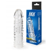 Прозрачная закрытая насадка на пенис - 17 см. - Sex Expert - в Рубцовске купить с доставкой