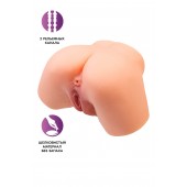 Телесный реалистичный мастурбатор-полуторс с 2 любовными входами - No Name - в Рубцовске купить с доставкой