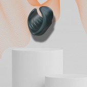 Серый сквозной мастурбатор с вибрацией Manwan Starter - Manwan - в Рубцовске купить с доставкой