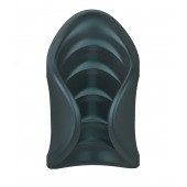 Серый сквозной мастурбатор с вибрацией Manwan Starter - Manwan - в Рубцовске купить с доставкой