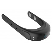 Черное эрекционное виброкольцо на ремешках - Boys of Toys - в Рубцовске купить с доставкой