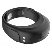Черное эрекционное виброкольцо на ремешках - Boys of Toys - в Рубцовске купить с доставкой