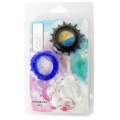 Набор из 3 эрекционных колец разного цвета и рельефа - Boys of Toys - в Рубцовске купить с доставкой